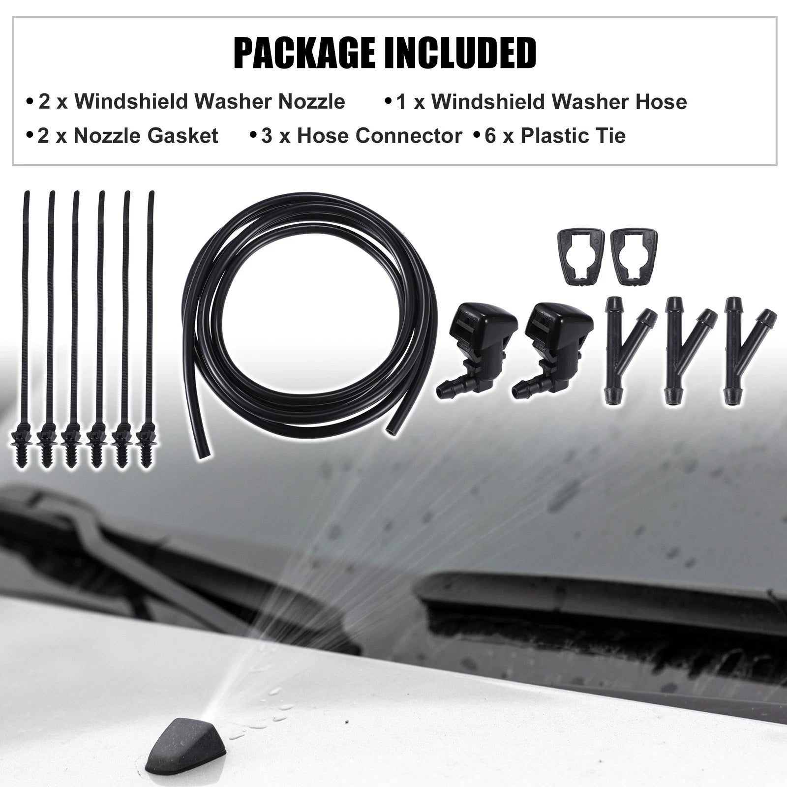 Windshield Washer Nozzle Set for Ford Edge (2011–2015)