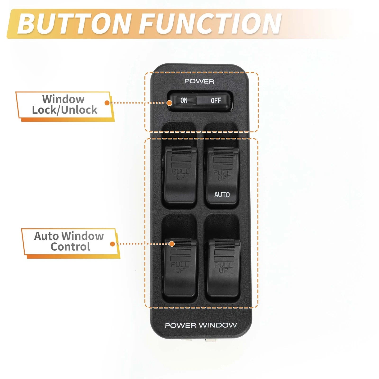 Power Window Switch for Mazda 323 BH (1993–1998)