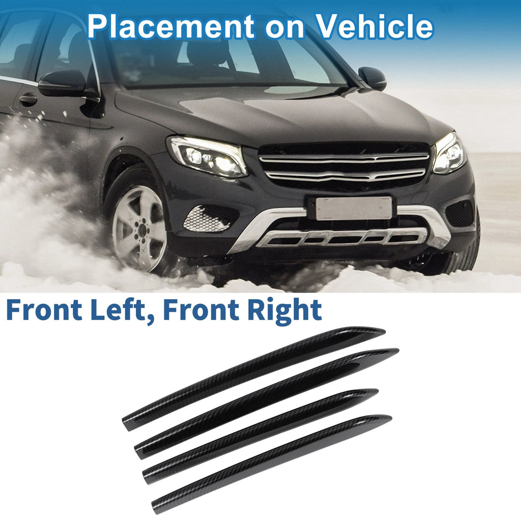 Front Headlight Trim Bezel Set for Mercedes-Benz GLC Class (X253) (4PCS)