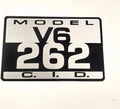 2X Aluminum 262 Decal for Crusader 262 V6 (2 Pack)