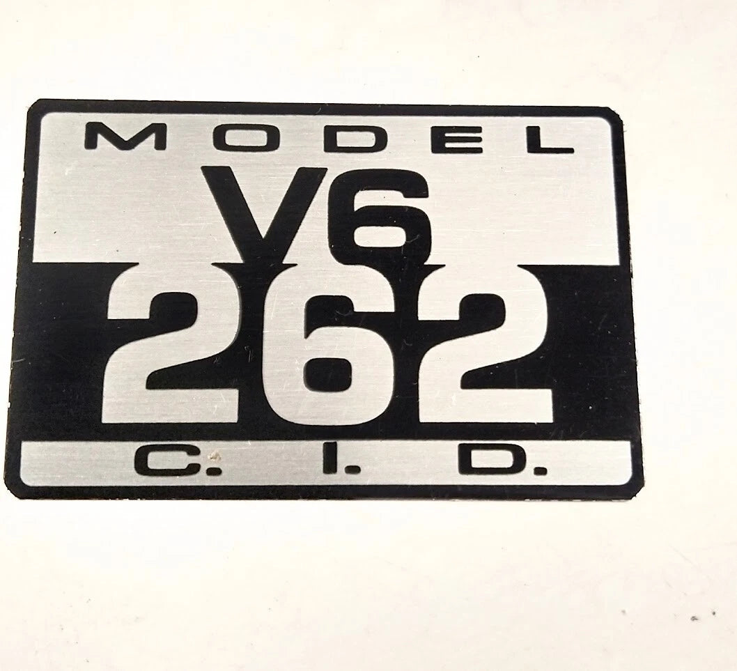 2X Aluminum 262 Decal for Crusader 262 V6 (2 Pack)