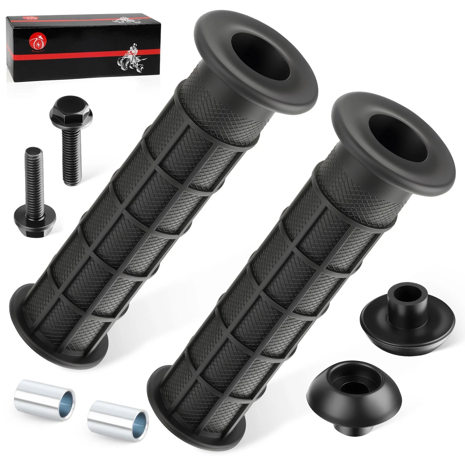 Handle Bar Grip w/ End Guard Bolt for Honda Sportrax 250 TRX250EX (2001–2007)