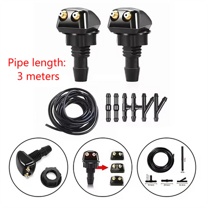 Set of 2 Adjustable Windshield Washer Wiper Nozzles for