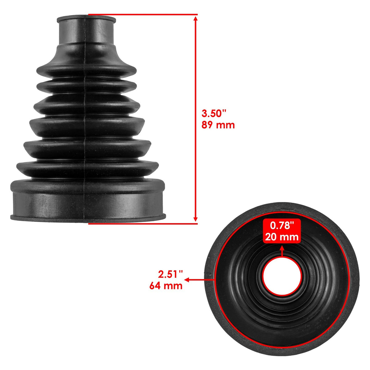Front Axle CV Boot Kit Complete Left Right for CanAm Outlander L 450 500 (2015–2015)