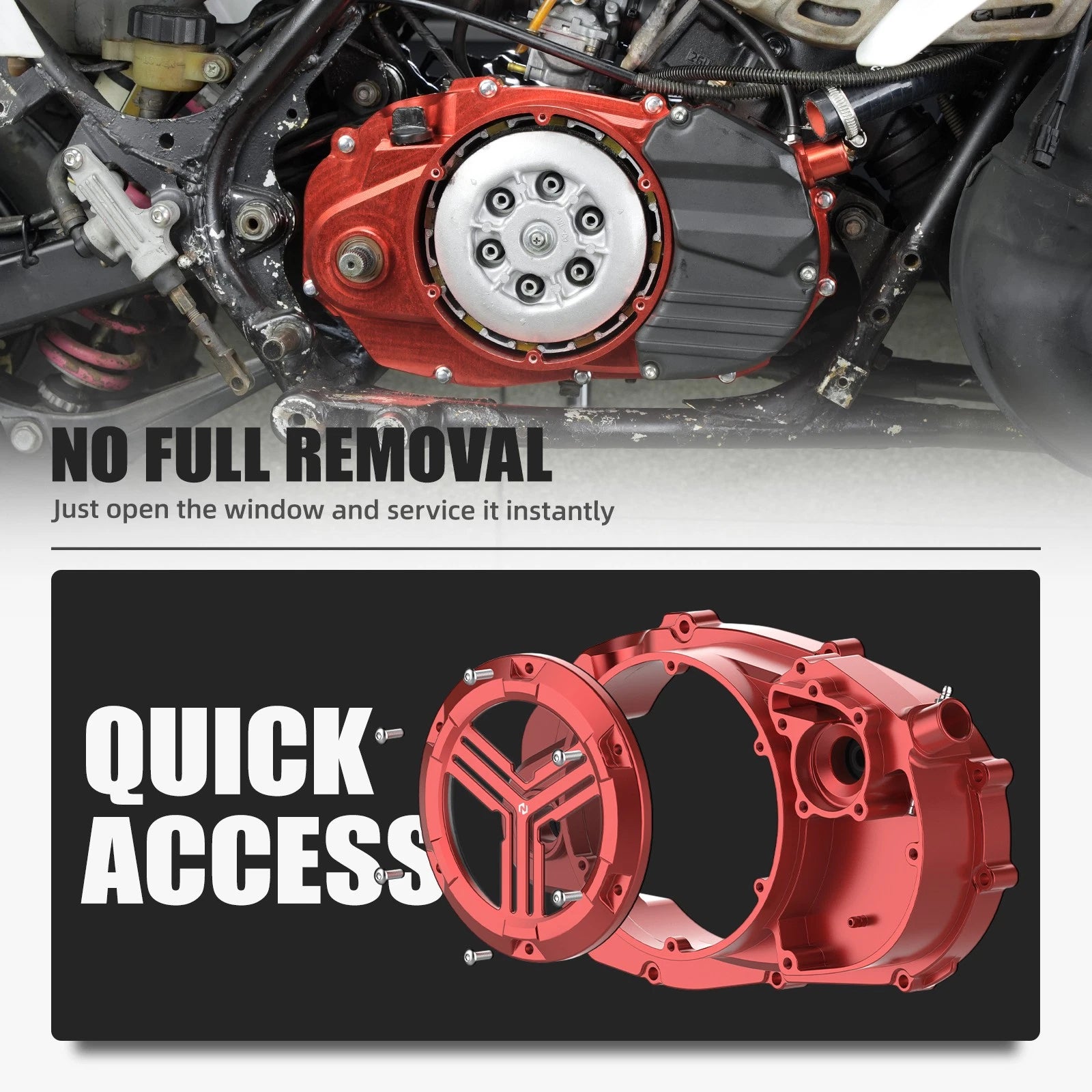 Quick-Access Engine Clutch Cover for Yamaha Banshee 350 (1987–2006)