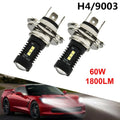 LED Low Beam Lights H4 9003 for Universal Vehicles (DC 12V-24V)