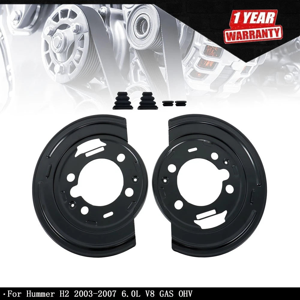 Rear Disc Brake Dust Shields for Hummer H2 (2003–2007)