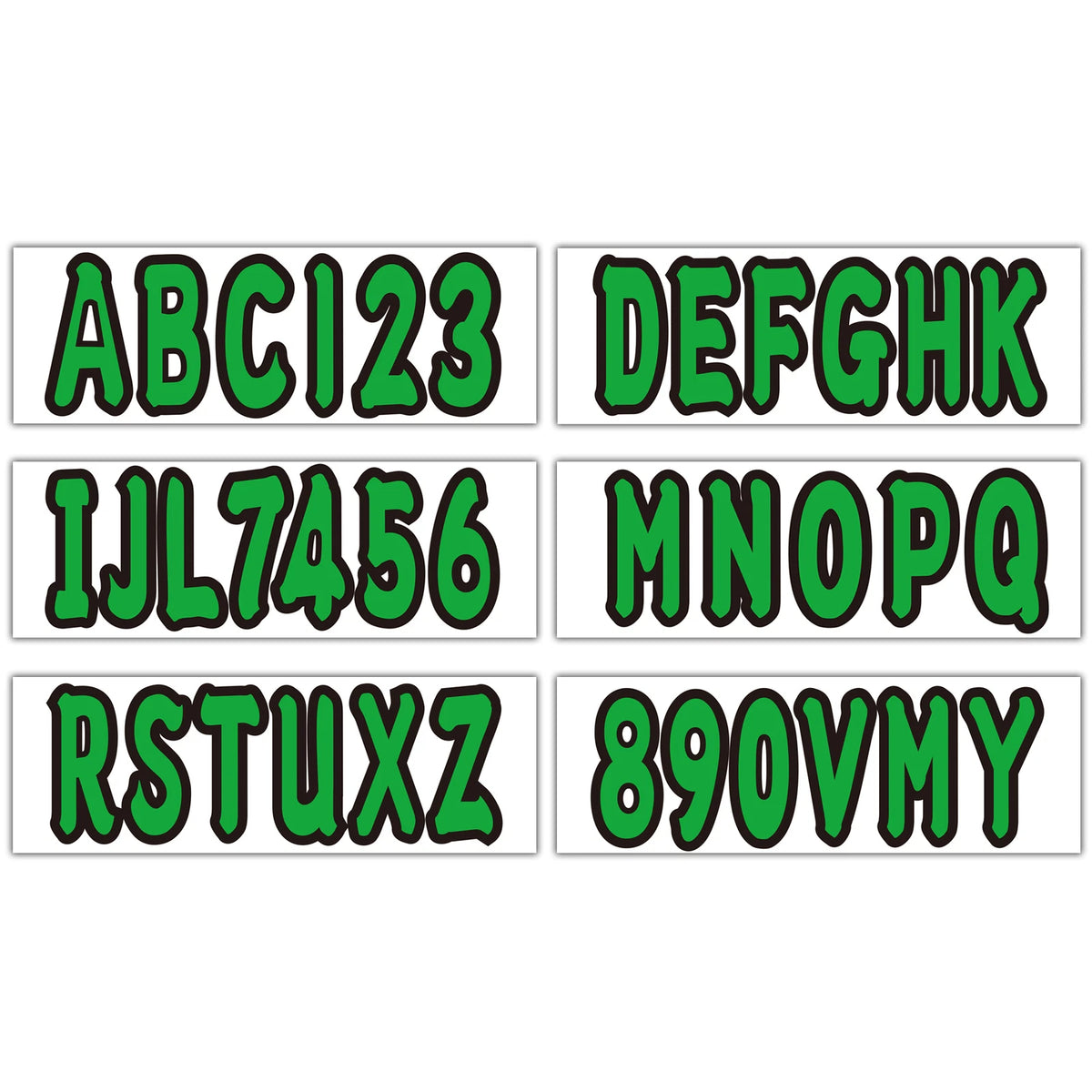 Hull ID Registration Decal Sticker for PWC Jet Ski (Custom Green)