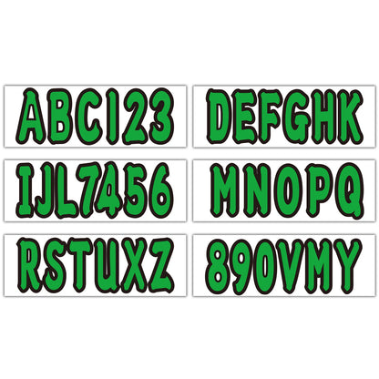 Hull ID Registration Decal Sticker for PWC Jet Ski (Custom Green)