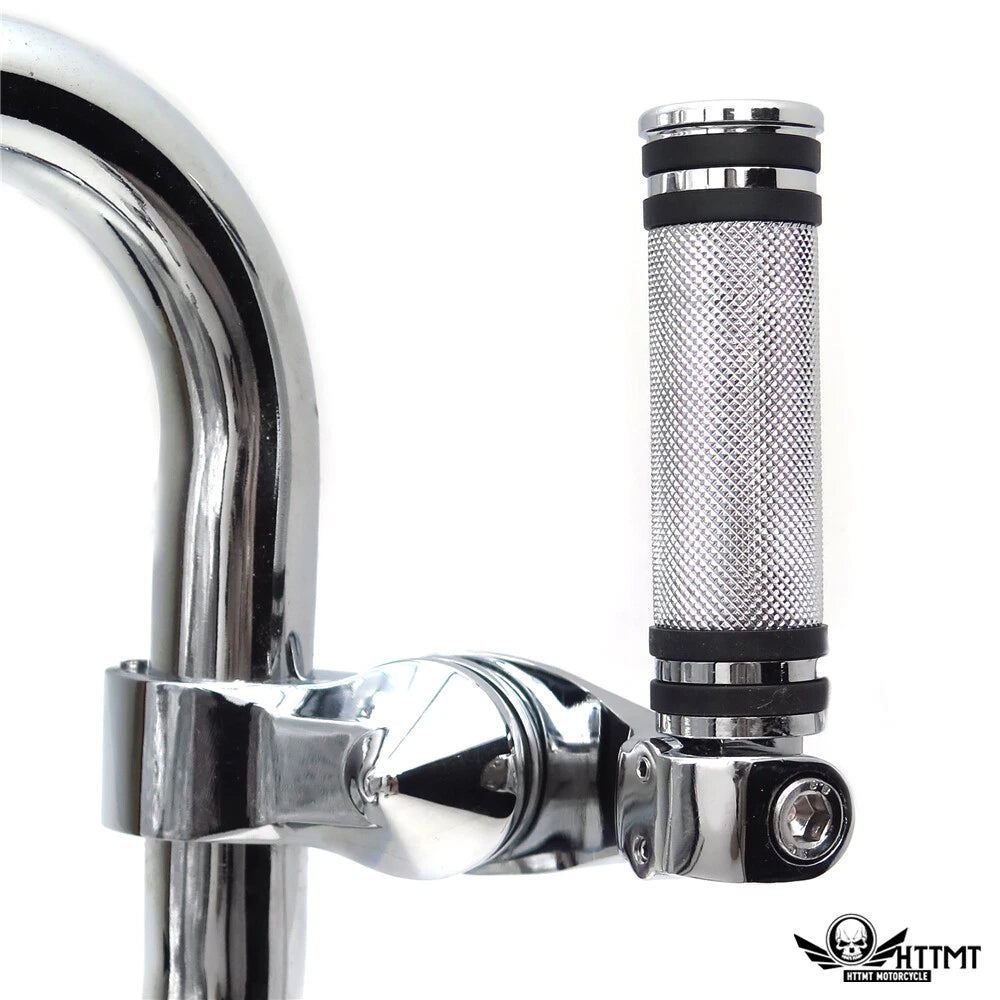 Chrome 2.5" Short Foot Peg Kit for Harley Davidson SuperLow 1200T (2014–2017)