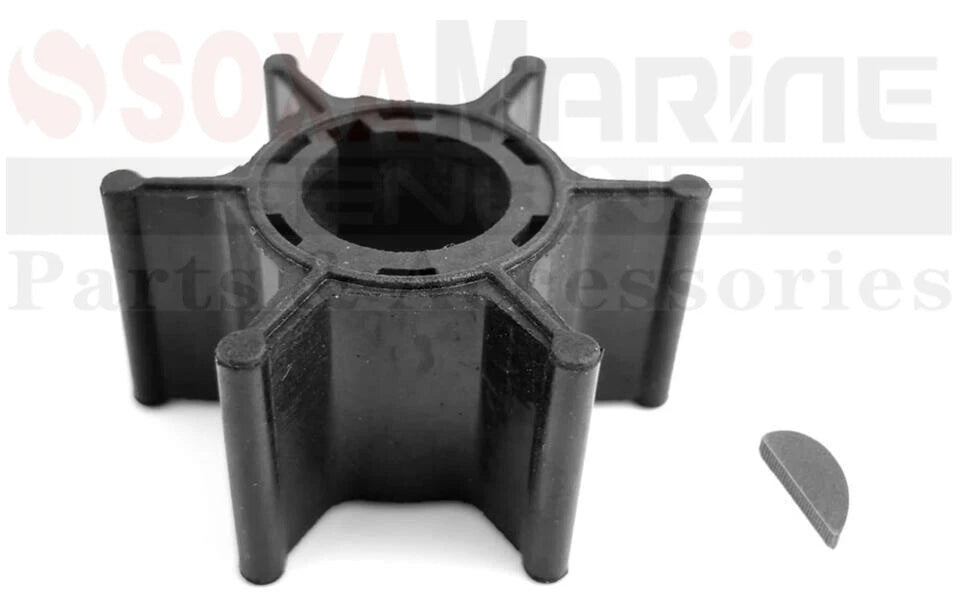 Water Pump Impeller with Key for Suzuki Outboard 2-Str DT 9.9 16 HP (17461-93501)