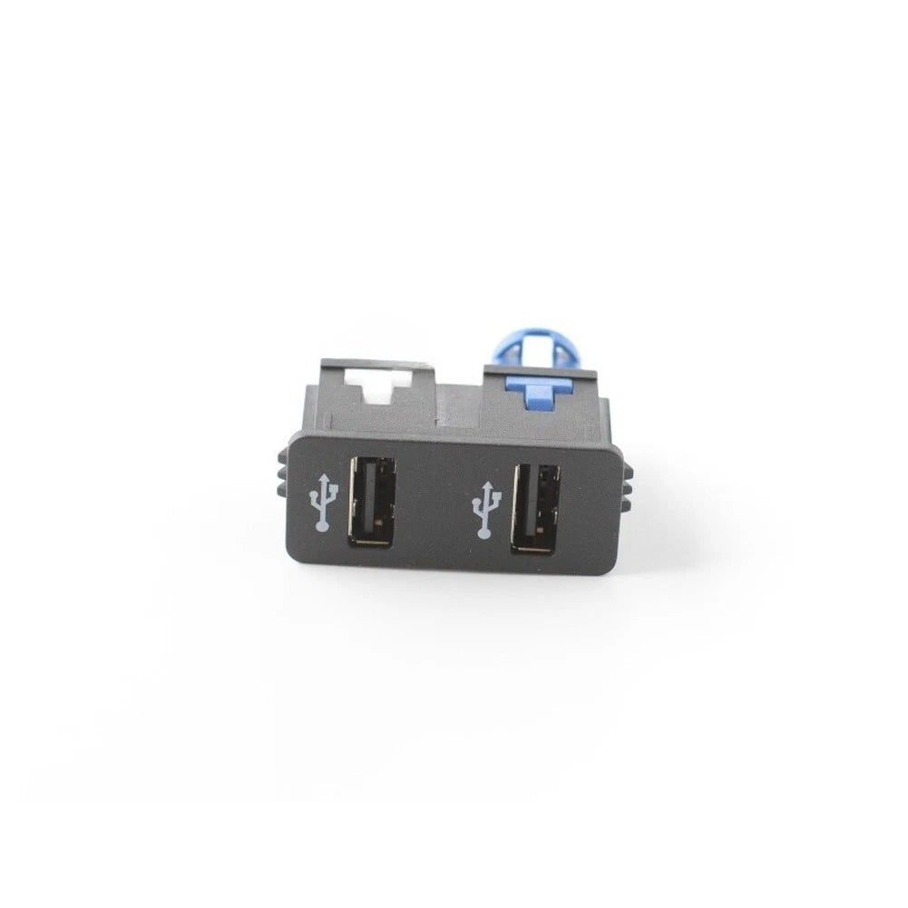 Dual USB Port Adapter for BMW Mini Cooper (2014–2021) Black ABS