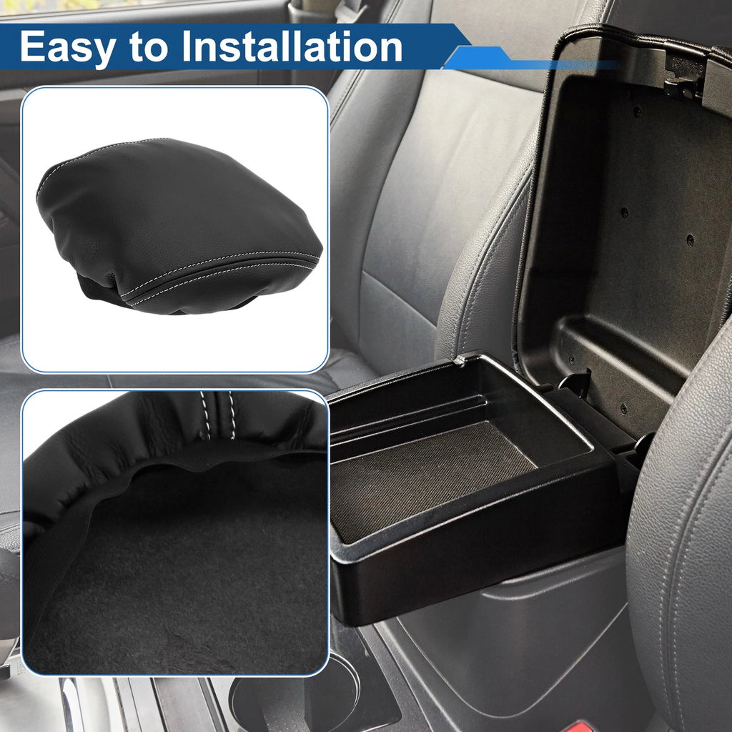 Armrest Cover for VW Golf 7 MK7 (2013–2020) Anti-Scratch Black White