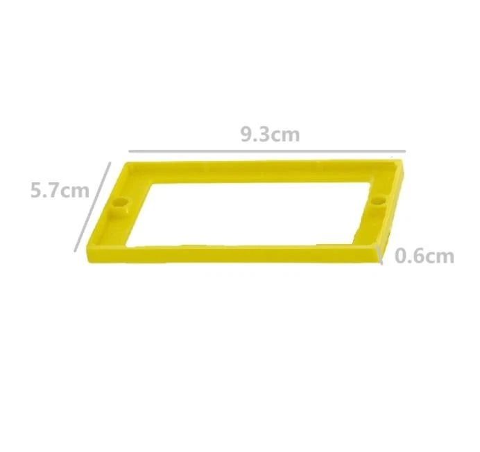 6 Pack Single Gang 1/4 Box Extender Yellow with 12 Mounting Screws