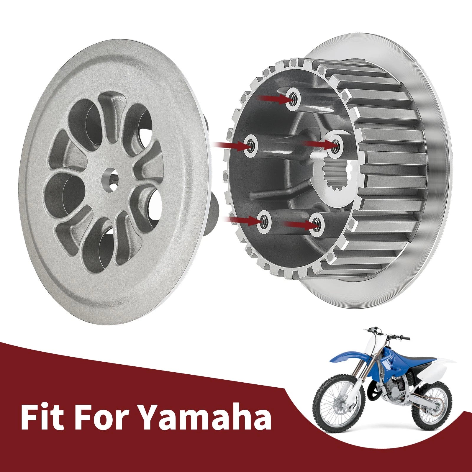 Clutch Pressure Plate & Inner Clutch Hub Boss for Yamaha YZ125 YZ125X (2020–2024)
