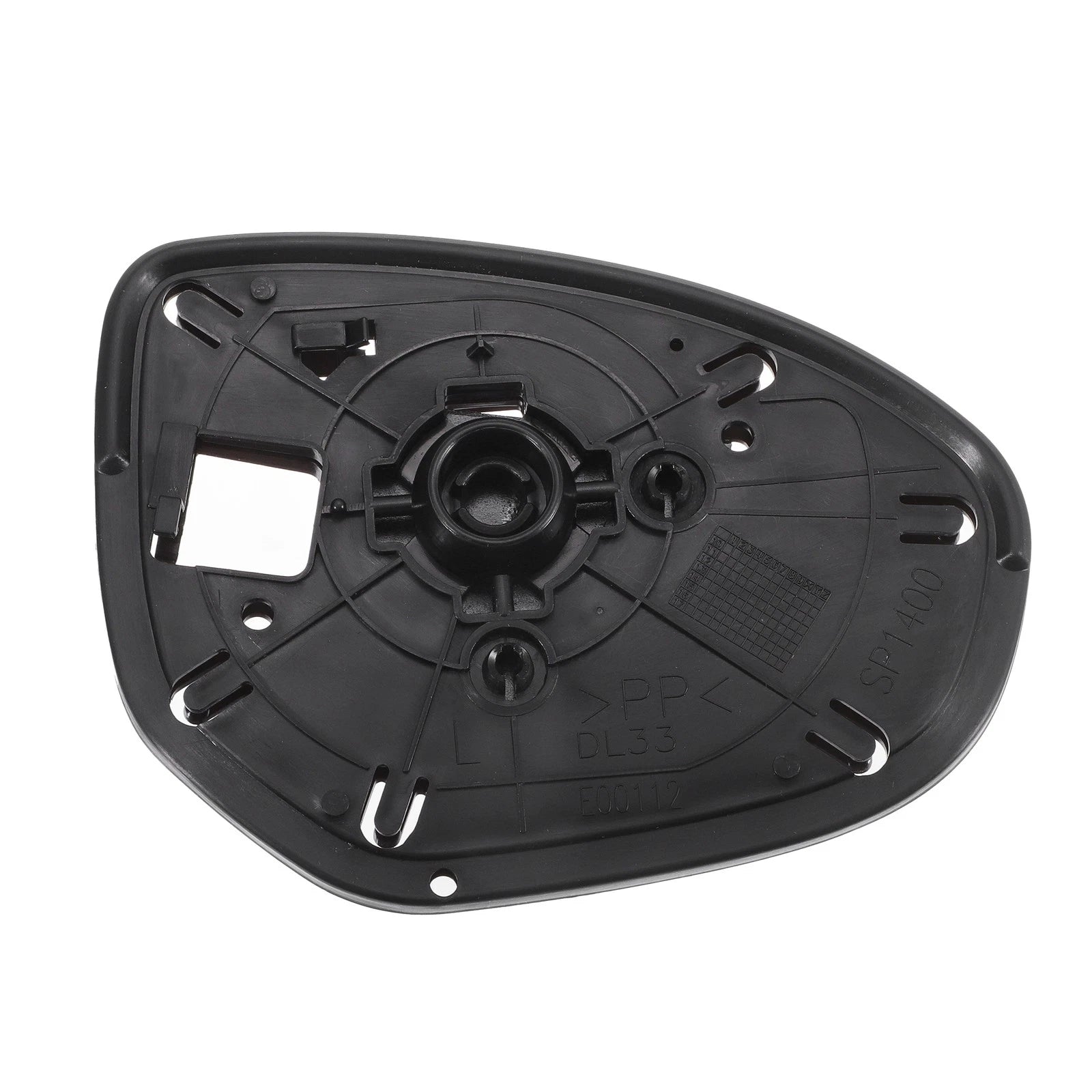 Driver Side Mirror Glass with Backing Plate Non Heated for Mazda 2 (2008–2014)