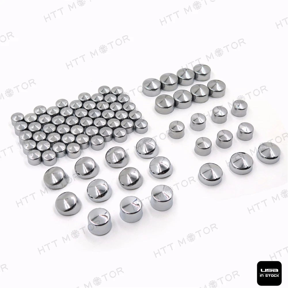 79pcs Chrome Caps Dress Kit for Harley Big Twins (1999–2016)