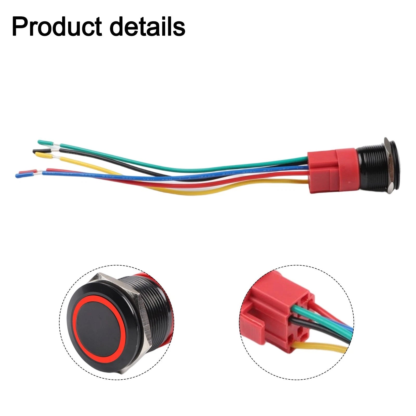 22mm Metal Push Button Switch with LED Light for Universal Applications (IP67)