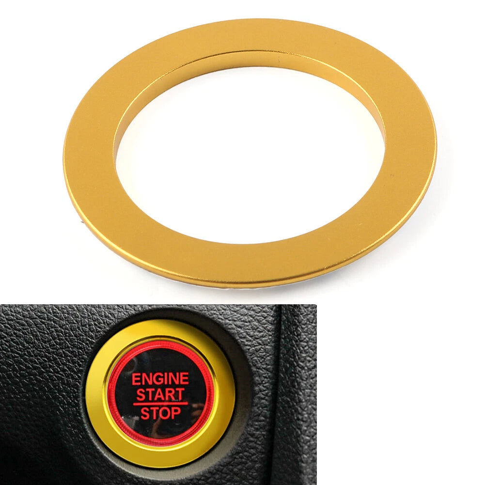 Engine Start Stop Button Ring Trim for Honda Civic (2016–2021) Gold