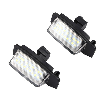 2X LED License Plate Light Lamp 6500K for Mitsubishi Outlander (2006–2012)