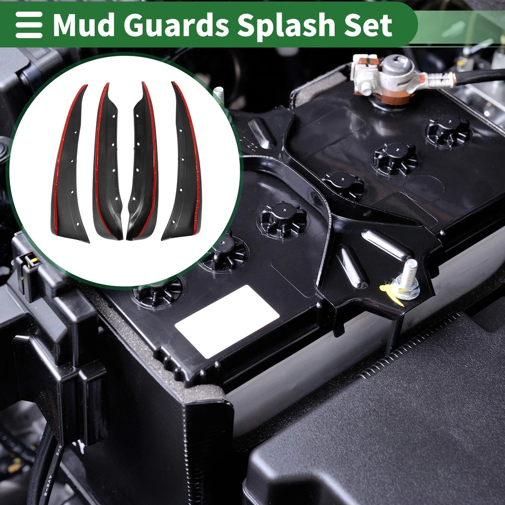 Mud Flaps Splash Guards for Chevrolet Corvette C6 (2005–2013) With Mount Kit