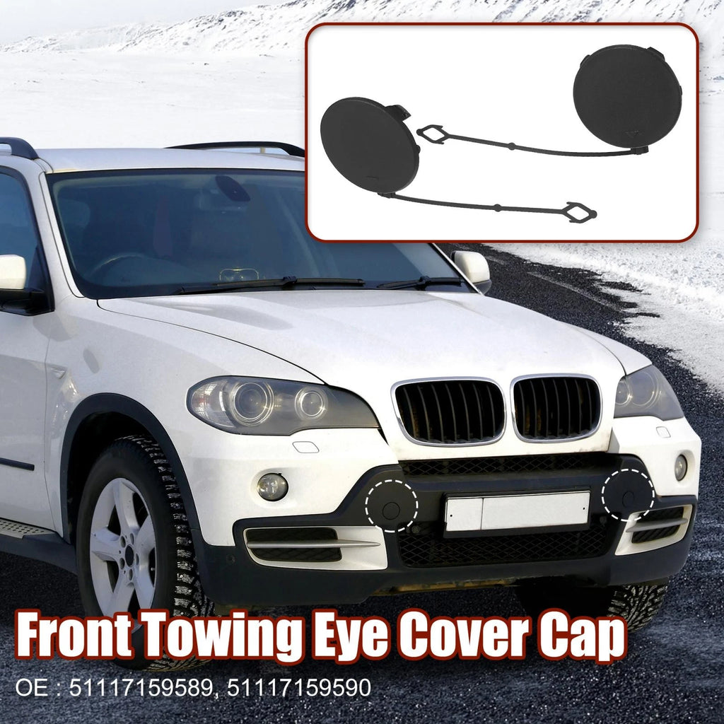 Front Bumper Tow Hook Cover Cap OEM Replacement for BMW X5 (2006–2010)