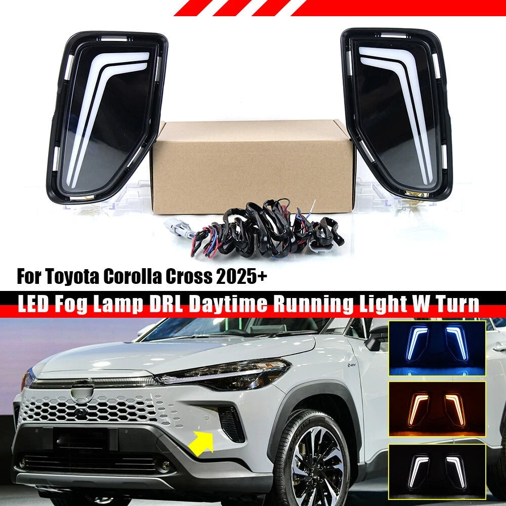 Front Side Vent DRL w/Turn Signal Light for Toyota Corolla Cross (2025+)