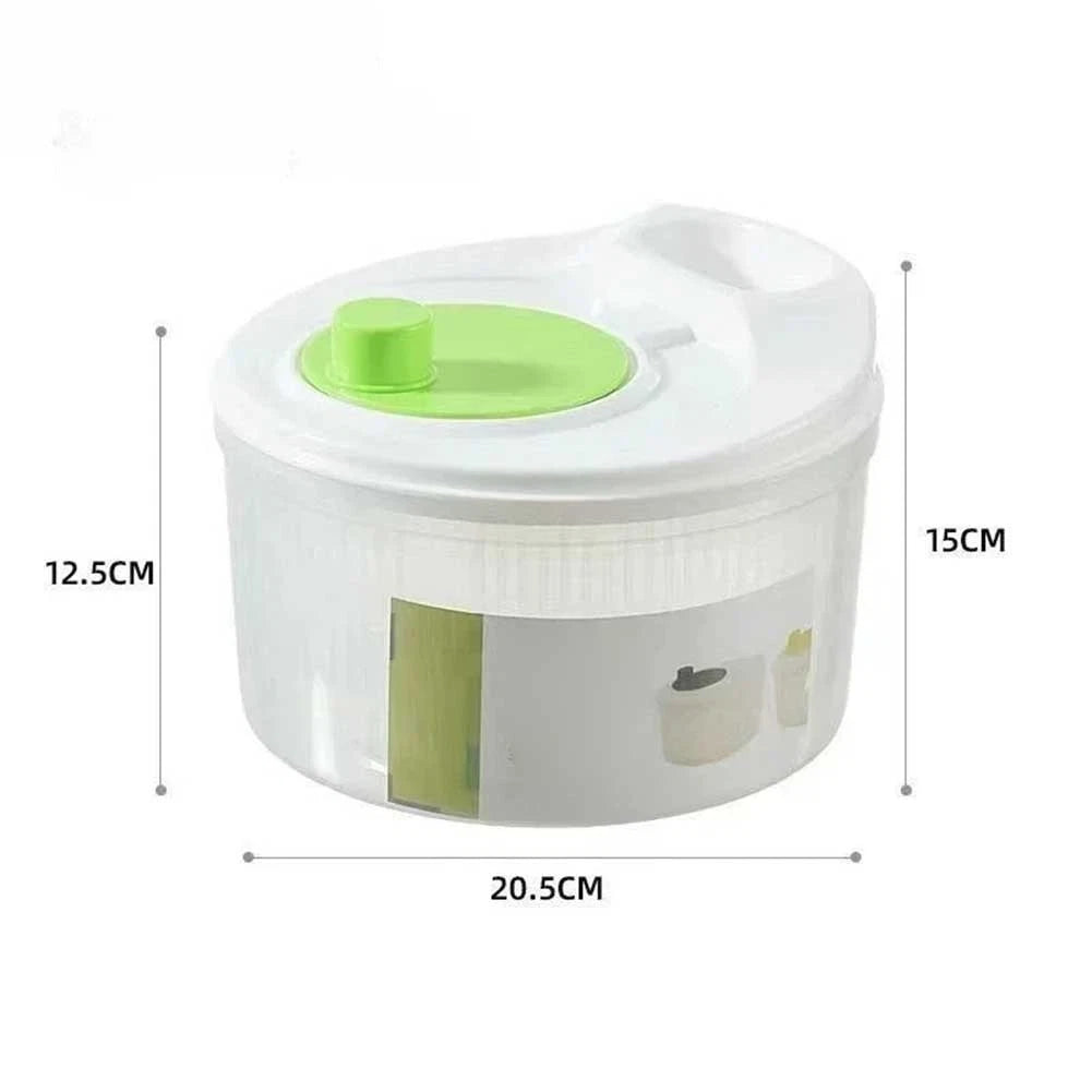 Vegetable Salad Dehydrator with Manual Basket for Washing and Draining