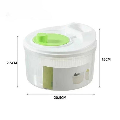 Vegetable Salad Dehydrator with Manual Basket for Washing and Draining