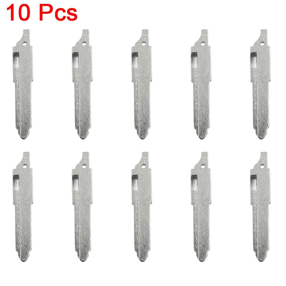 10 Pack Metal Uncut Insert Blank Key Blade Replacement for Mazda 6 (2009–2013)