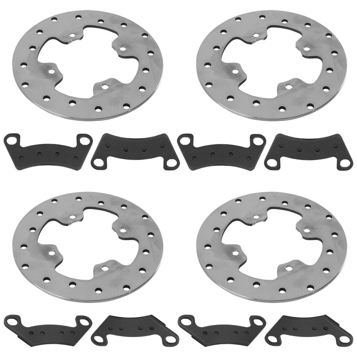 Front and Rear Brake Disc Rotors Replacement Kit for John Deere RSX860i (2012–2021)
