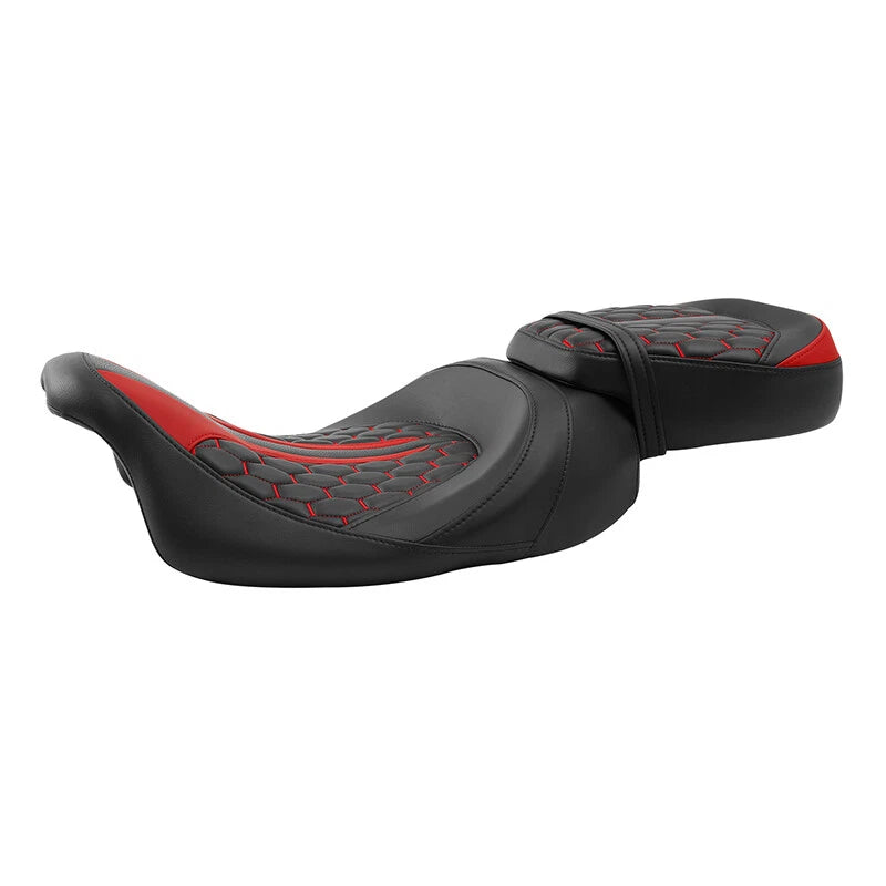 Seat Set for Harley Electra Road Glide (2009–2023) Black Red