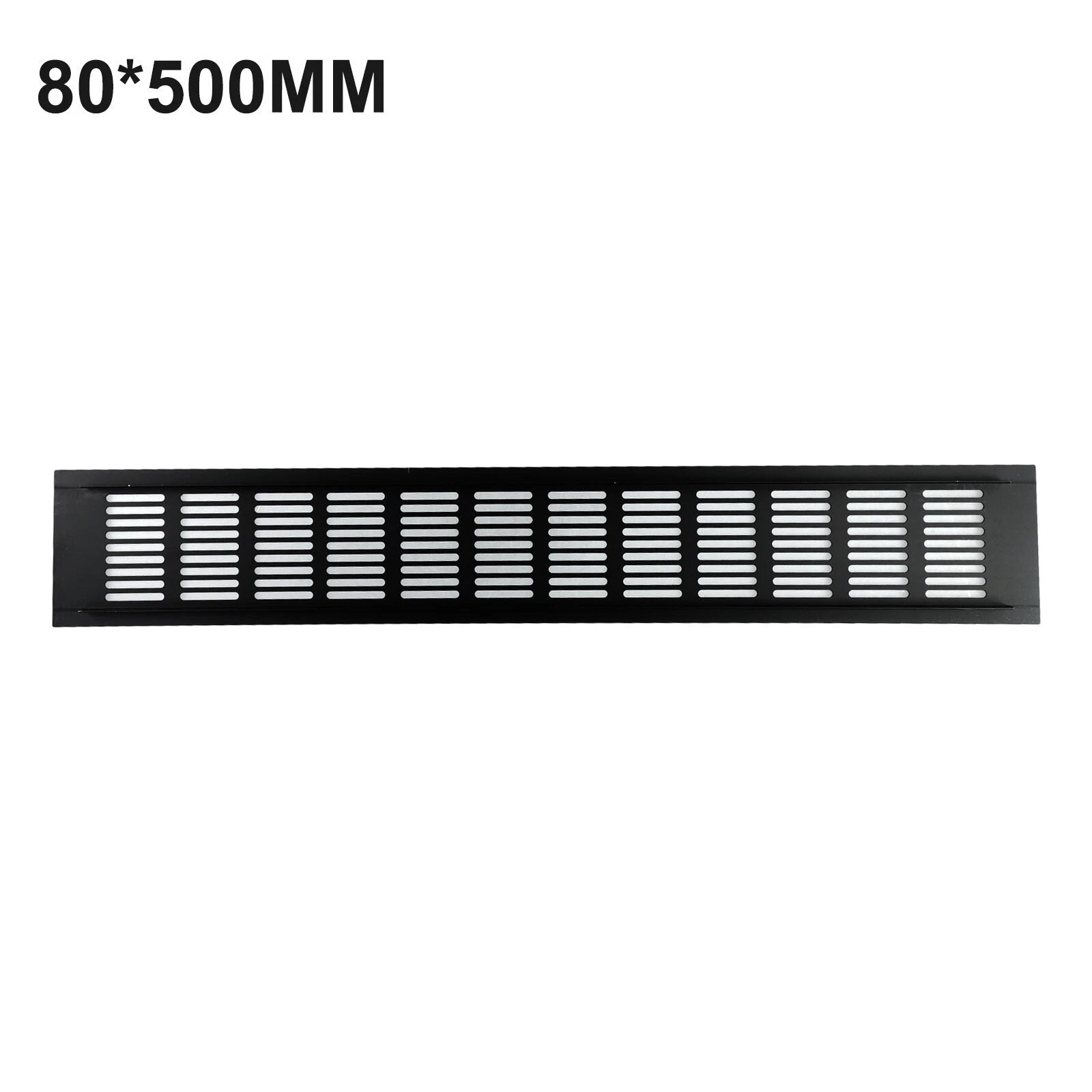 Black Alloy Rectangular Air Vent Grille for Cabinets/Wardrobes