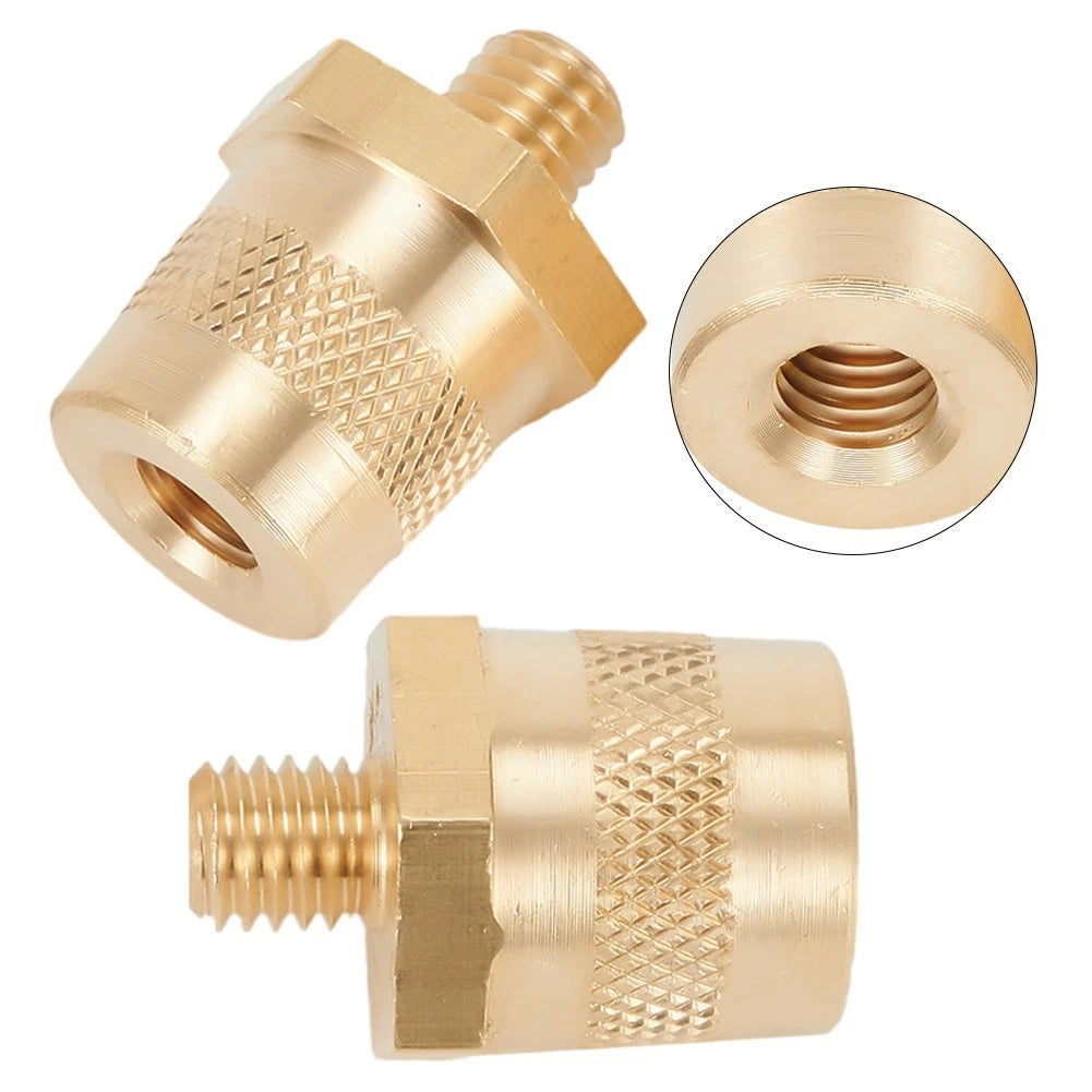Brass Tone Battery Terminal Connector Post Studs Nuts (M8) for Universal