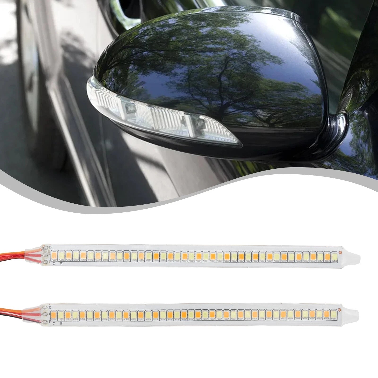 LED Turn Signal Lamp for Rearview Mirror Indicator (Scan + Overlay Mode)