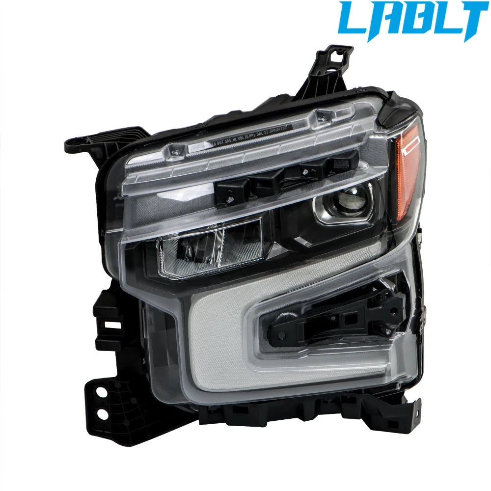 Left Side Headlight LED Black for Chevy Silverado 1500 ZR2 (2022–2024)