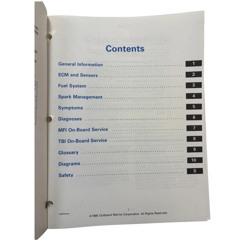 OMC Stern Drives 507147 for GM EFI (Diagnostic Manual)