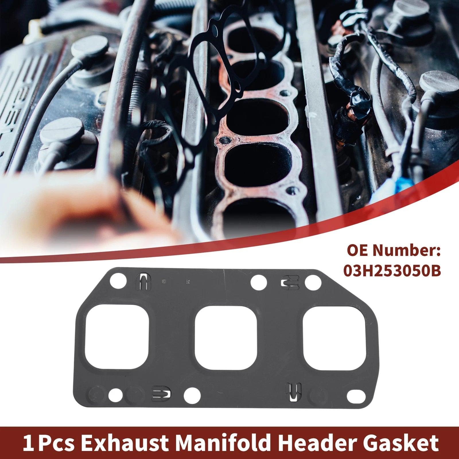 Exhaust Manifold Header Gasket Replacement for Volkswagen Passat Touareg (2004–2018)