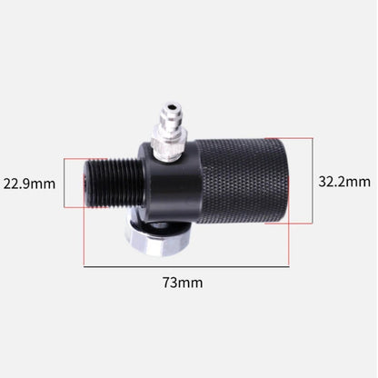 Air Fill Adapter with 40MPa Pressure Gauge and 8mm Quick Connect Fitting