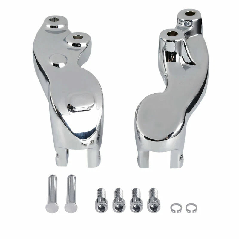 Chrome Passenger Footpeg Pegs Mount Bracket for Indian Scout (2015–2023)