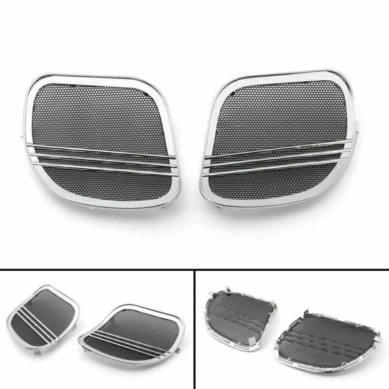 Tri-Line Speaker Cover Grills for Harley Road Glide FLTRX (2015–2018)