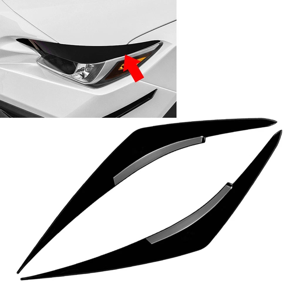 Headlight Eyebrow Eyelid Trim for Subaru WRX STI (2022–2025) Glossy Black