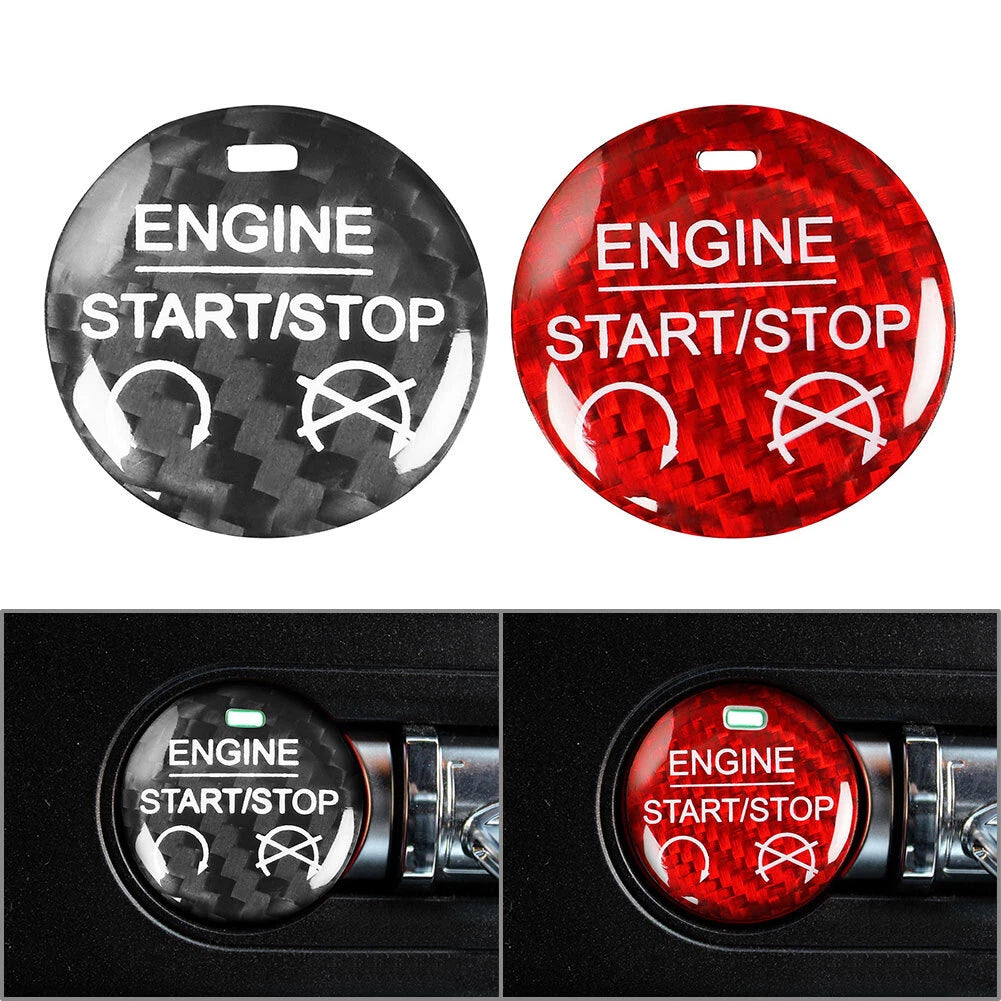 Engine Start Stop Button Cover Trim for Ford Mustang (2015–2022)