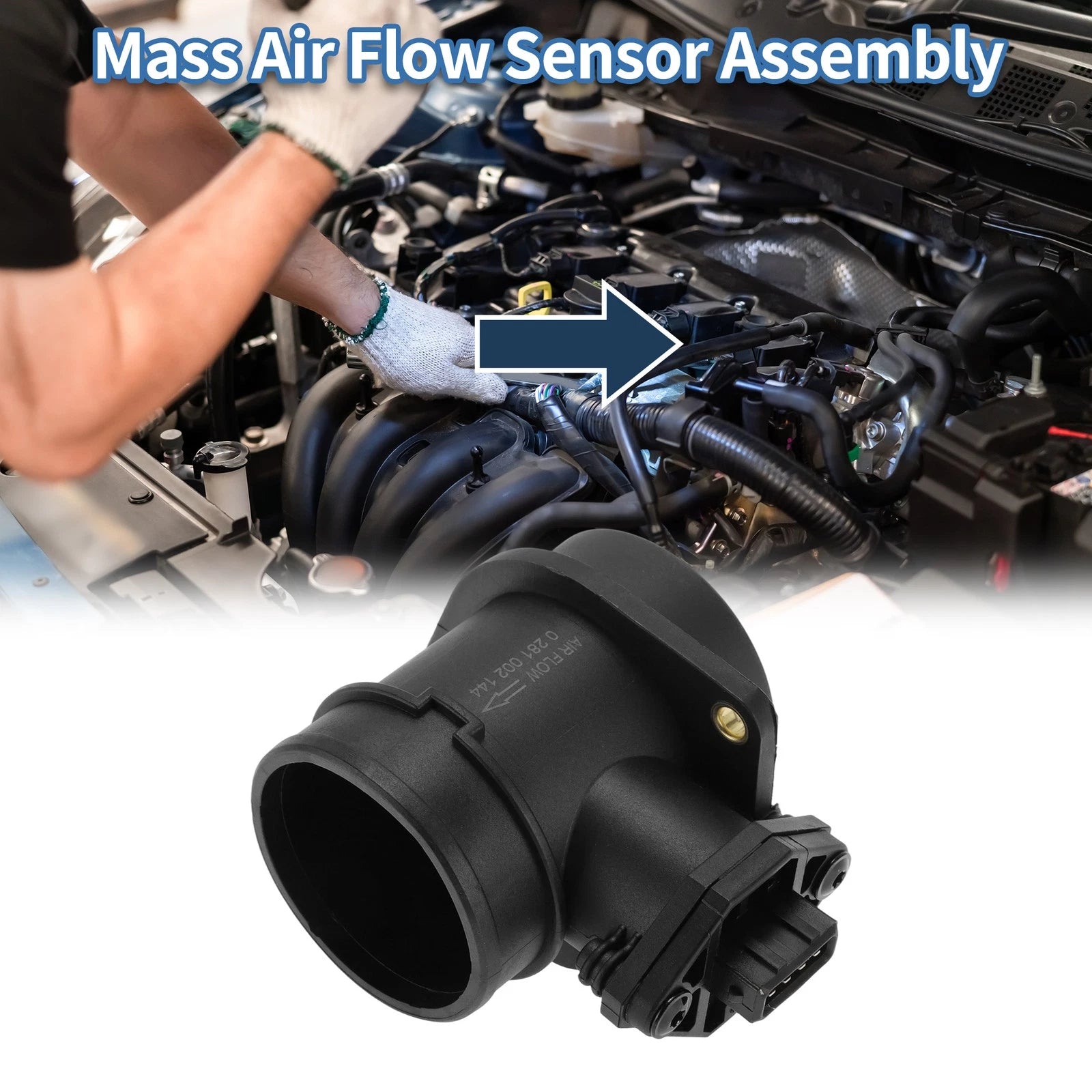 Mass Air Flow Sensor Assembly No. 46411675 for Fiat Brava (1995–2001)