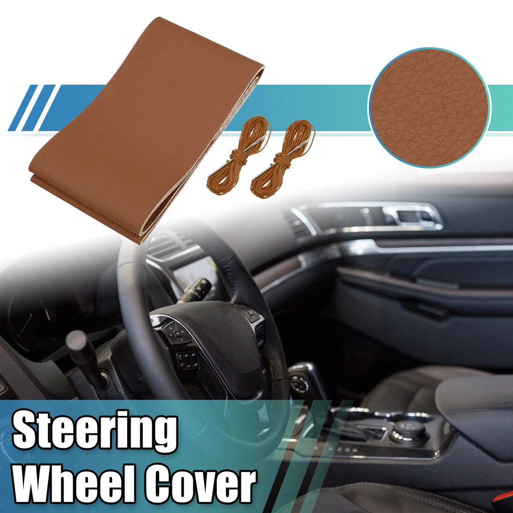 Steering Wheel Cover for Universal Fit (39-40.5cm Diameter)