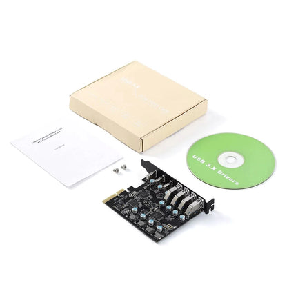 7-Port USB 3.2 Gen 2 Expansion Card for Windows & Mac (20G)
