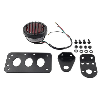Side Mount License Plate Bracket with Brake Light for Harley