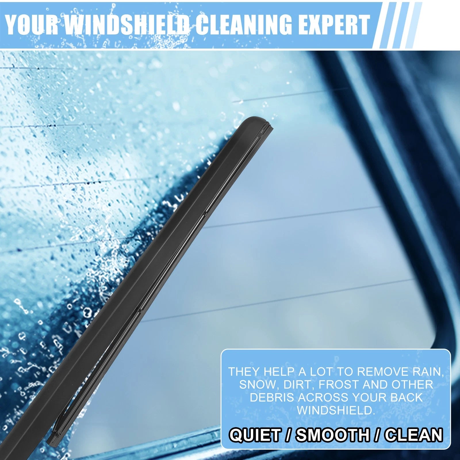Car Rear Windshield Wiper Blade Arm Set Replacement for Audi Q7 (2007–2015)