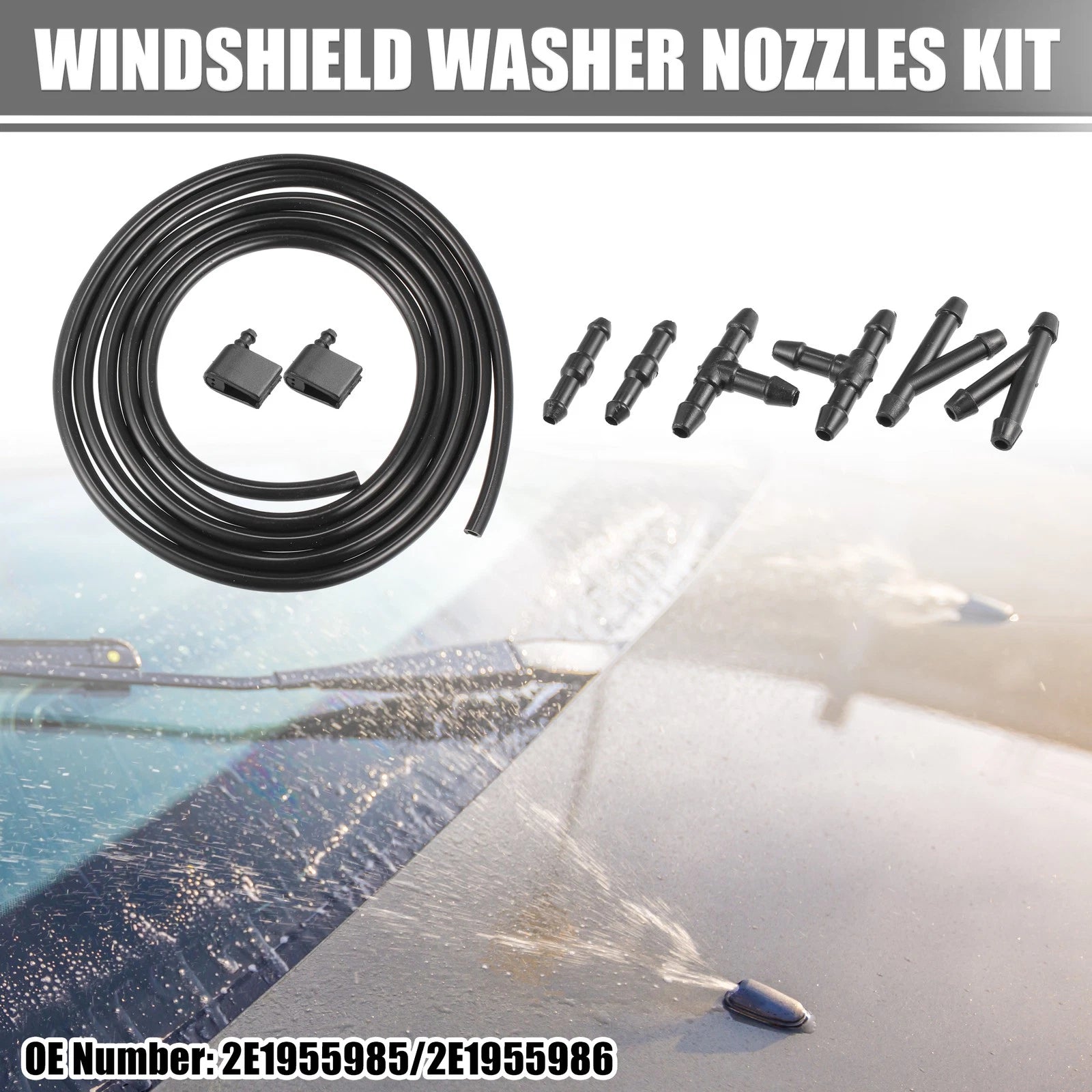 Windshield Washer Nozzles Kit Set for Mercedes-Benz Sprinter (2007–2018)