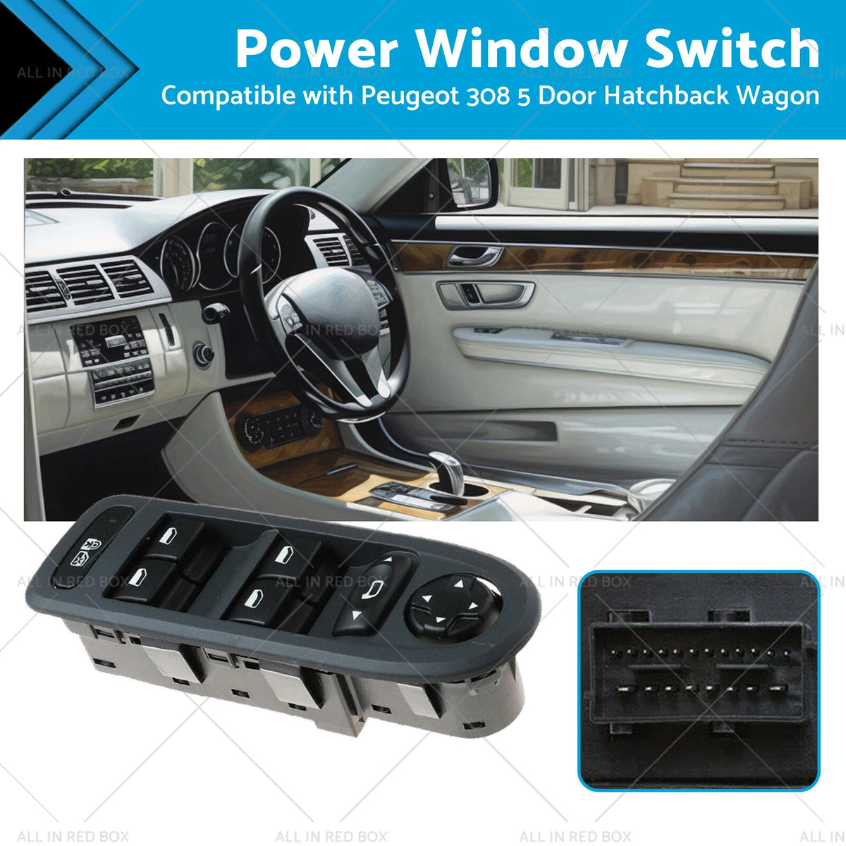 Master Power Window Switch for Peugeot 308 (2008–2013)